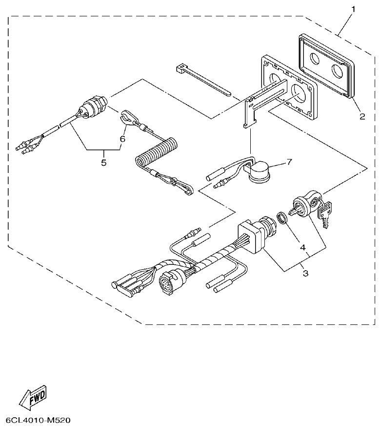 Yamaha F350AET, FL350AET OPTIONAL PARTS 2 parts diagram